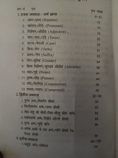 Ho Vyakaran Ondo: Nibandhawali